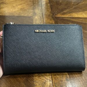 Michael Kors Black Saffiano Leather Wallet